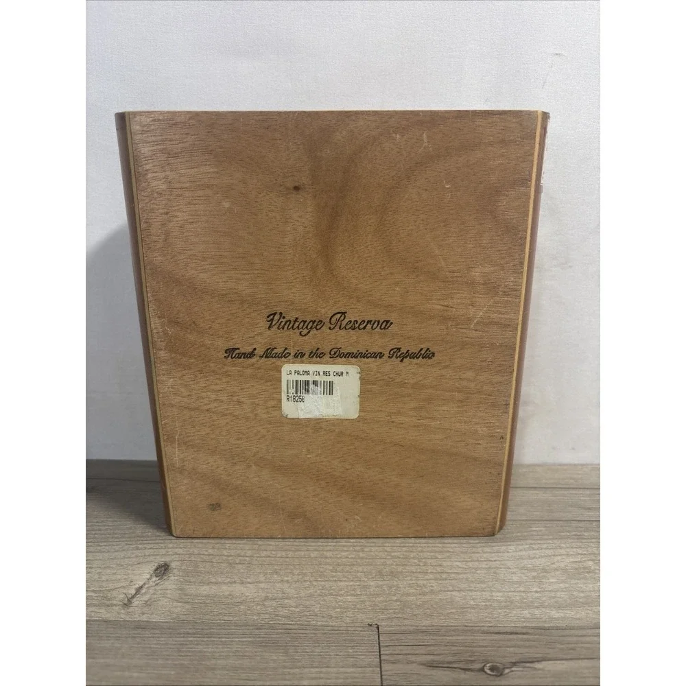 La Paloma CHURCHILL Cigar BOX Vintage Hand Made in Dominican Republic Box Only
